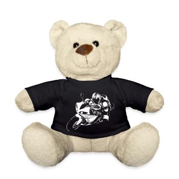 Motorcycle Lifestyle / Motorbike / Motorcycles biker - Teddy Bear - black - Front