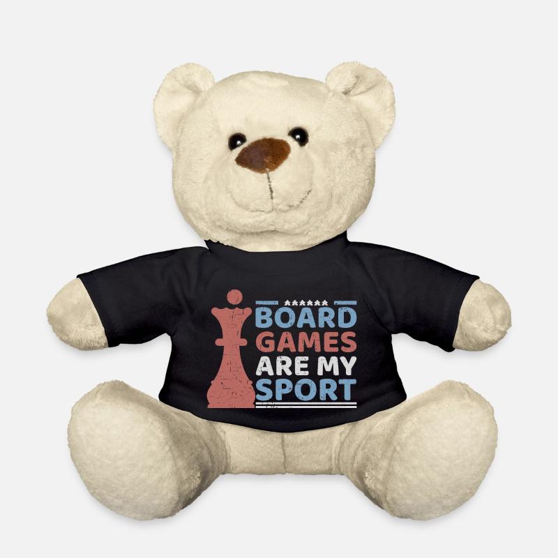 boardgames are my sport - Brettspiele sind mein... - Teddy - Schwarz