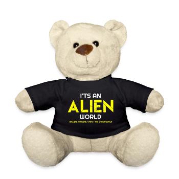 It’s All about the Aliens, Aliens, Aliens hoodies, - Teddy Bear - black - Front