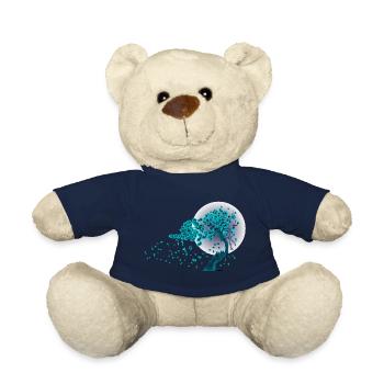 Japan Japanisch Mode Style Natur Baum - Teddy - French Navy - Vorne