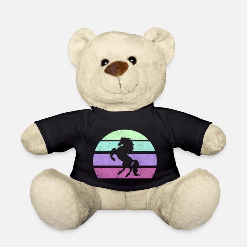 Pferd Retro - Teddy - Schwarz