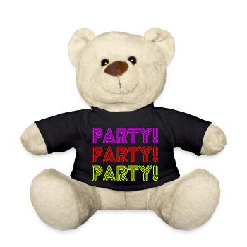 Party 1 - Teddy Bear - black - Front
