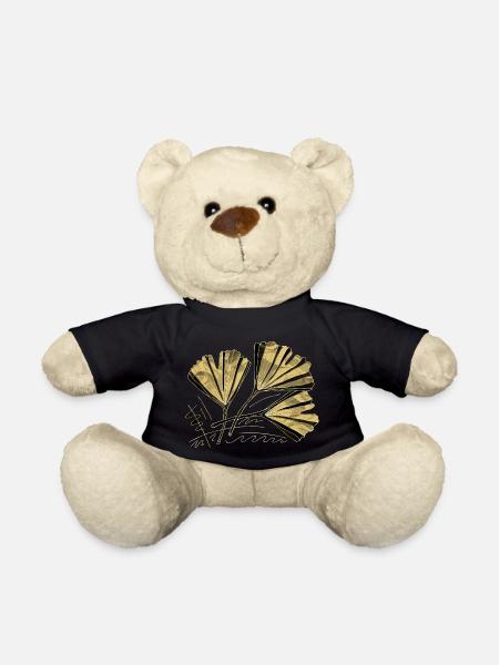 Blätter - Teddy - Schwarz