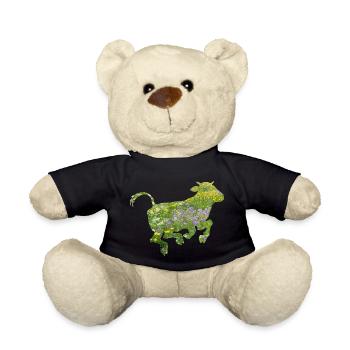 Cow - Teddy Bear - black - Front