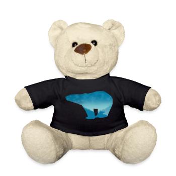 Eisbär Landschaft - Teddy - Schwarz - Vorne