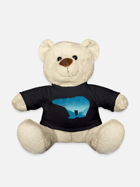 Eisbär Landschaft - Teddy - Schwarz