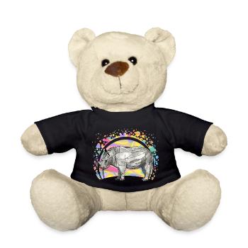 Nashorn - Teddy - Schwarz - Vorne