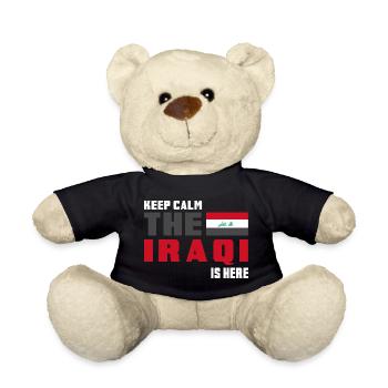 Keep Calm Iraq flag design - Teddy Bear - black - Front