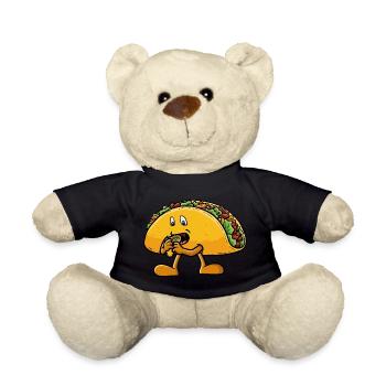 Taco isst einen Taco - Teddy - Schwarz - Vorne