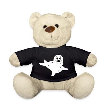 phoque phoque blanc phoques phoques animaux - Nounours - noir - Devant