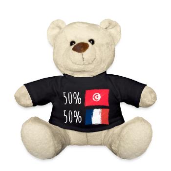 Moitié Français / Moitié tunisien - Nounours - noir - Devant