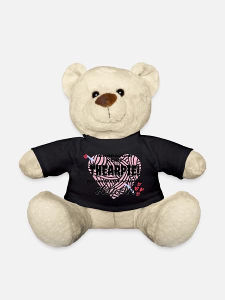 Ich brauche keine Therapie ich muss nur Häkeln - Teddy - Schwarz