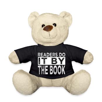 book lover book dragon book connoisseur school - Teddy - Schwarz - Vorne