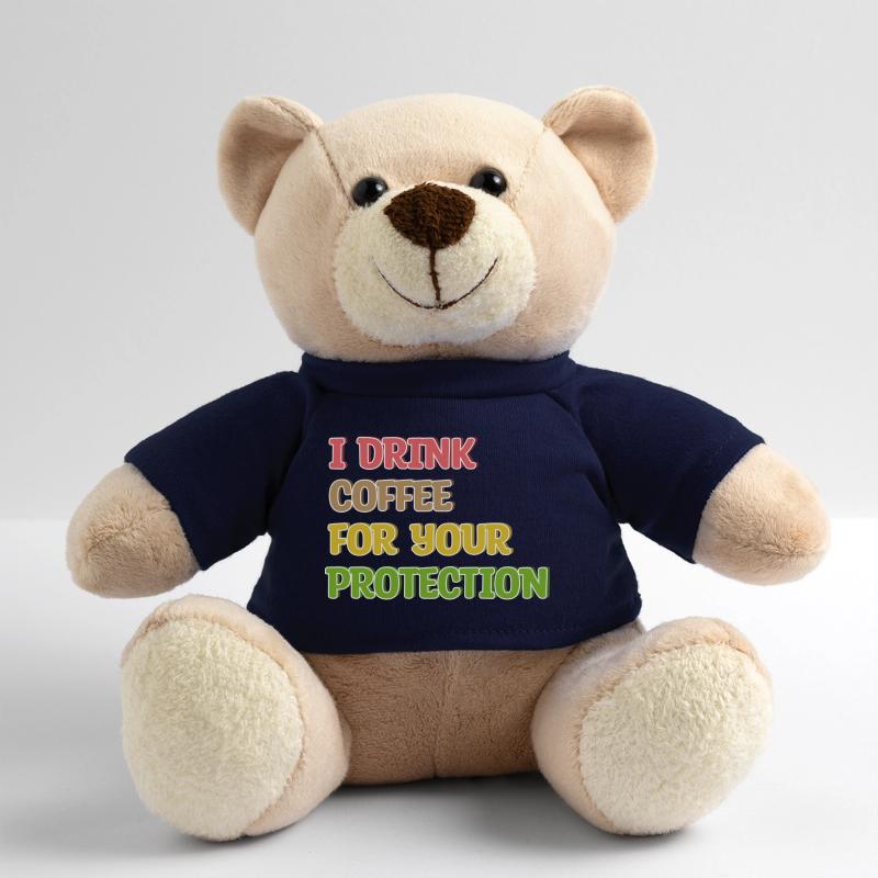 Déclaration de consommation de café Buveur de café humoristique Nounours
