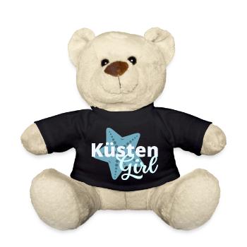 Küstengirl Ostsee Küste Nordsee Küste Spruch. - Teddy - Schwarz - Vorne