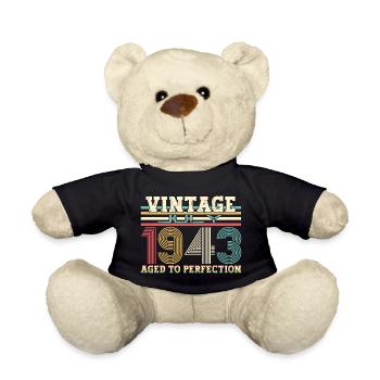 Millésime Juillet 1943 79ème anniversaire Hommes 79 ans - Nounours - noir - Devant