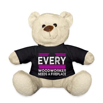statement cool logging lumberjackwoodworking - Teddy - Schwarz - Vorne