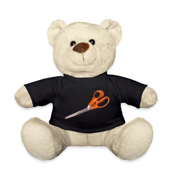 Orange Schere - Teddy - Schwarz - Vorne