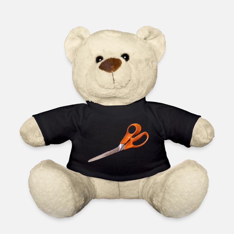 Orange Schere - Teddy - Schwarz