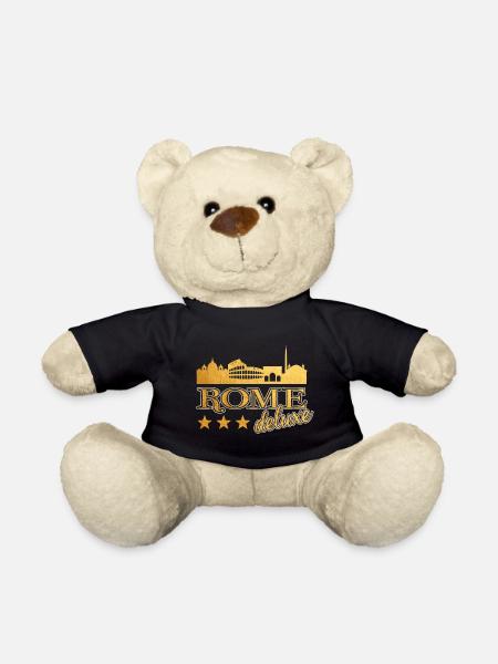 Rome Rome Italie Ville Skyline Accueil Amour - Nounours - noir