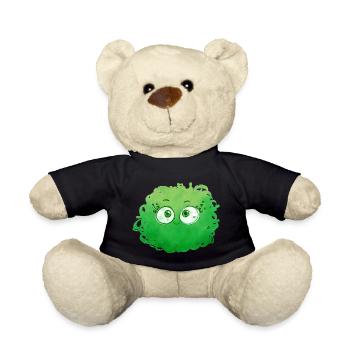 Petit Monstre pelote n°1 – vert - Nounours - noir - Devant