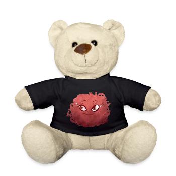 Petit Monstre pelote n°2 – rouge - Nounours - noir - Devant