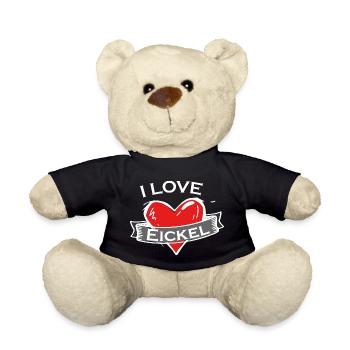 Eickel - Ich liebe Stadtnamen in Tattoo Stil - Teddy - Schwarz - Vorne