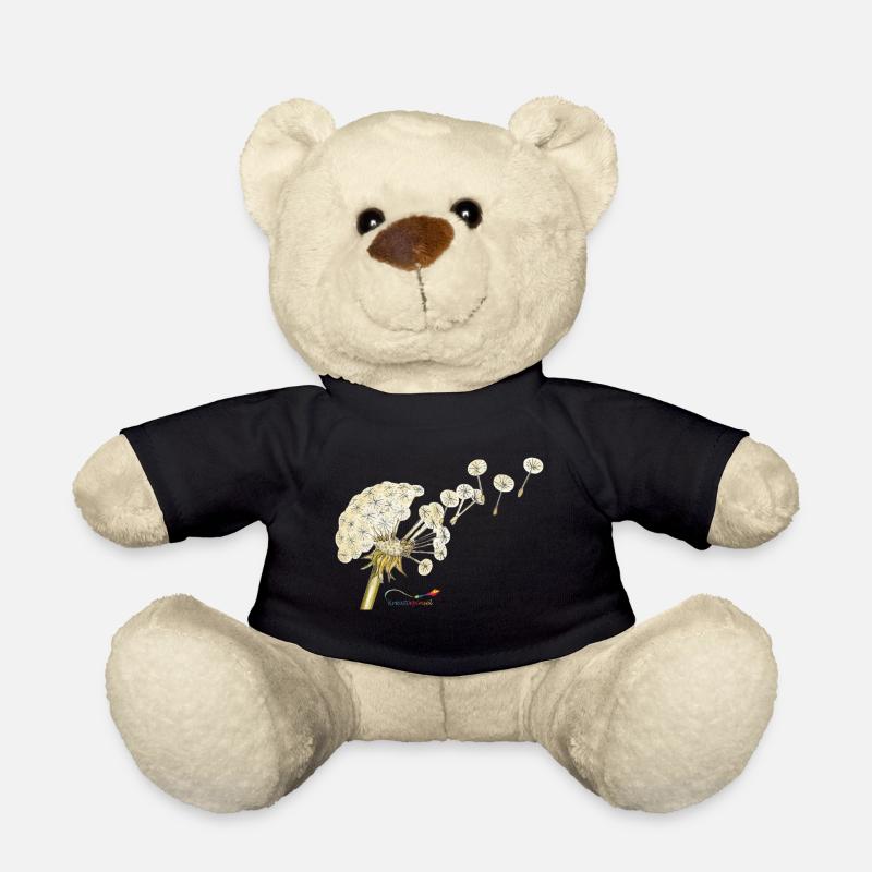 Pusteblume – Löwenzahn zur Fruchtzeit - Teddy - Schwarz