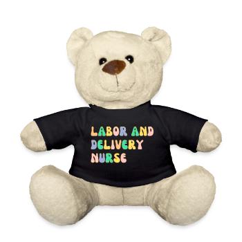 Labor and delivery nurse - Teddy Bear - black - Front