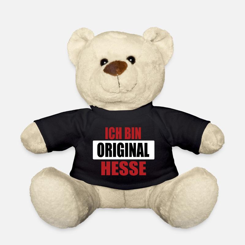 Ich bin original Hesse Hessen hessisch Geschenk - Teddy - Schwarz