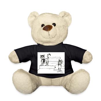 Cat Friends - Teddy Bear - black - Front