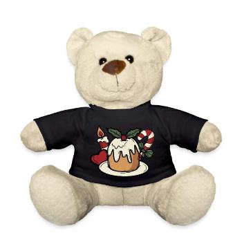 Gâteau aux bonbons de Noël Weihnachten Süßigkeiten - Nounours - noir - Devant