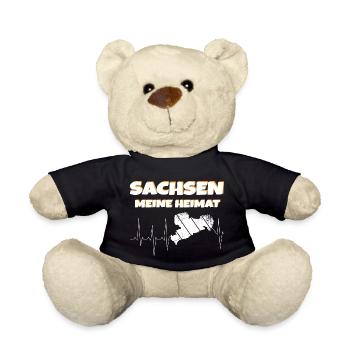 Sachsen meine Heimat - Teddy - Schwarz - Vorne