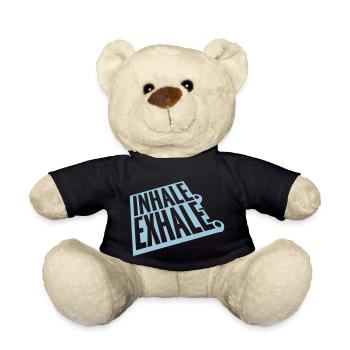 inhale exhale yoga Zitat - Teddy - Schwarz - Vorne