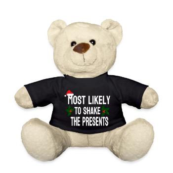 MOST LIKELY TO SHAKE THE PRESENTS - Nounours - noir - Devant