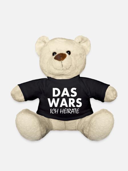 Das wars ich heirate - Teddy - Schwarz