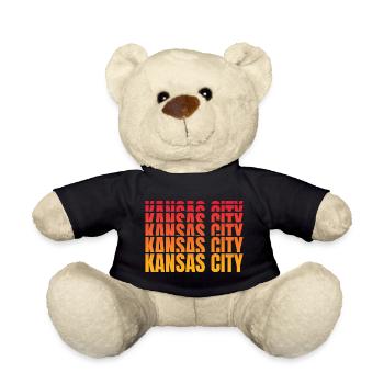 Kansas City Gradient Sequence - Teddy Bear - black - Front