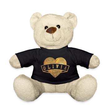 Olivia Hearts Gold - Nounours - noir - Devant