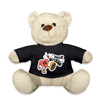 Heart Your Opinion - Teddy - Schwarz - Vorne