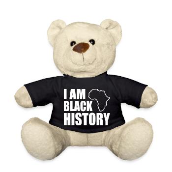 I am black histor - Teddy Bear - black - Front