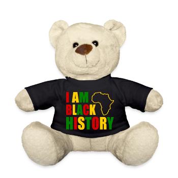 I am black history - Teddy - Schwarz - Vorne