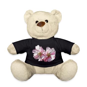 hübsche blumen fotos, japanische Kirschblüte - Teddy - Schwarz - Vorne