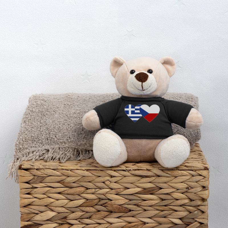 Grèce République tchèque Drapeau Coeur Nounours