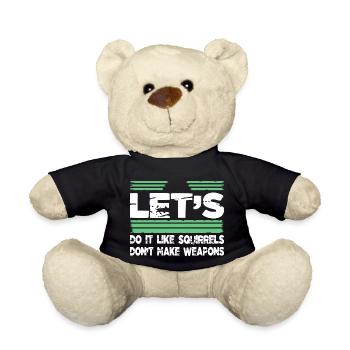 hippie awesome counterculture 60s child bday - Teddy - Schwarz - Vorne