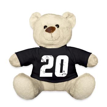 Cool Number 20 - 20 ans 20th Birthday Gift - Nounours - noir - Devant