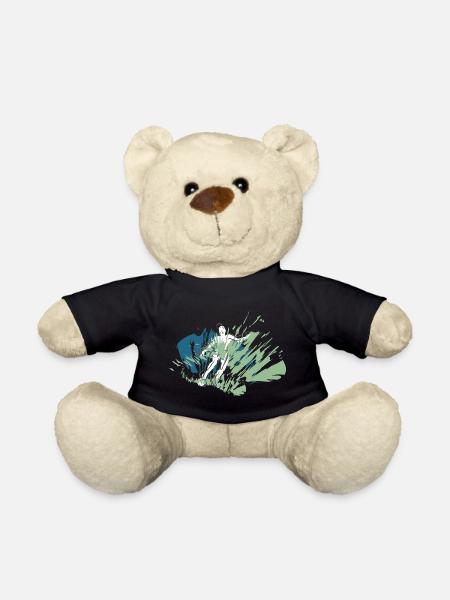 Football Cool design for real football players - Teddy Bear - black