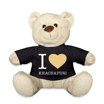 I LOVE Khachapuri - Teddy - Schwarz - Vorne