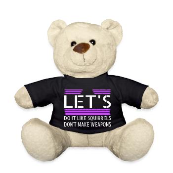 humour anniversaire paix pour paris blague paix - Nounours - noir - Devant