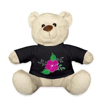 Florist Flower Plant Nature Gardener - Teddy Bear - black - Front