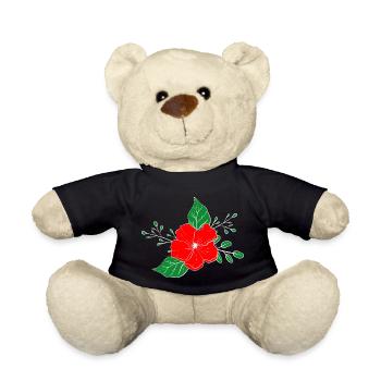 Florist Flower Plant Nature Gardener - Teddy Bear - black - Front